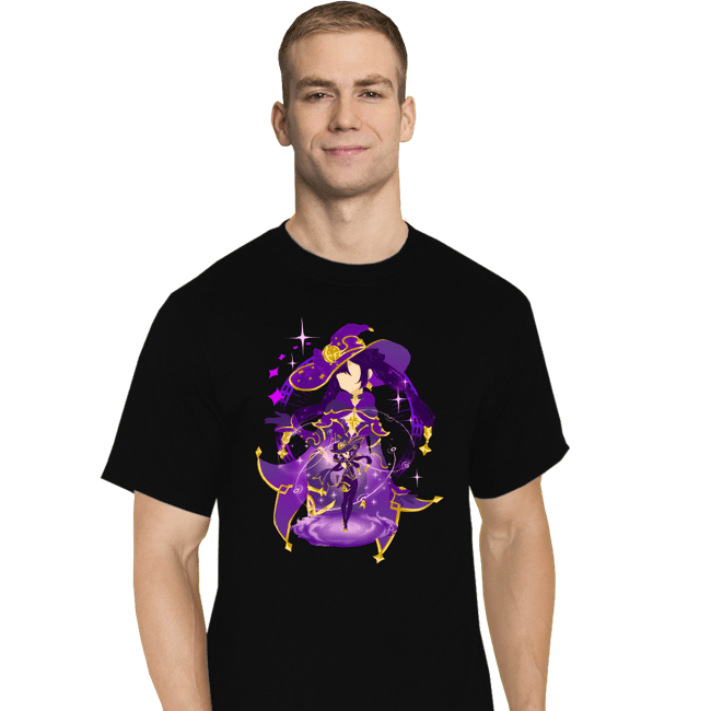 Shirts T-Shirts, Tall / Large / Black Astral Reflection Mona