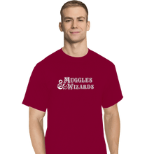 Load image into Gallery viewer, Secret_Shirts T-Shirts, Tall / Large / Red Muggles And Wizards
