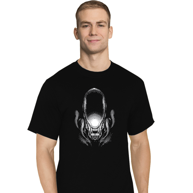 Shirts T-Shirts, Tall / Large / Black Alien Head