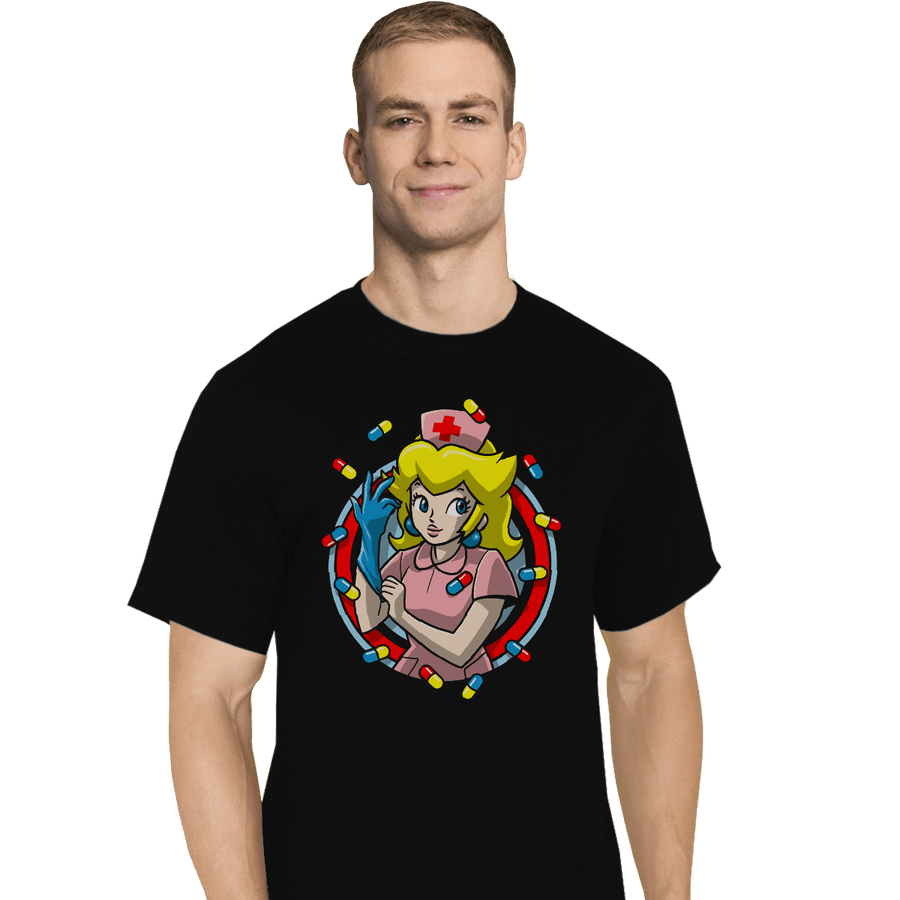 Shirts T-Shirts, Tall / Large / Black Nurse Toadstool