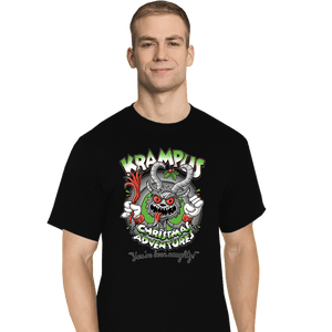 Daily_Deal_Shirts T-Shirts, Tall / Large / Black Krampus Christmas Adventures
