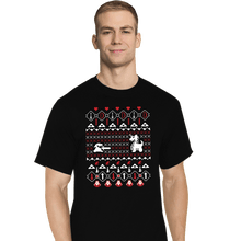 Load image into Gallery viewer, Shirts T-Shirts, Tall / Large / Black It&#39;s Dangerous To Go Alone At Christmas
