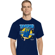 Load image into Gallery viewer, Shirts T-Shirts, Tall / Large / Navy Time and Space Ice Cream
