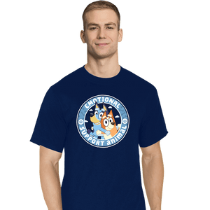 Daily_Deal_Shirts T-Shirts, Tall / Large / Navy Emotional Support Animals