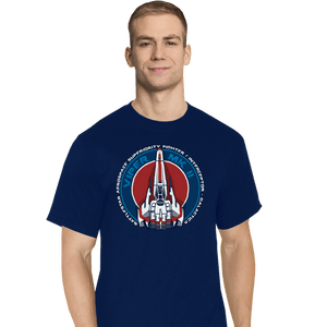 Daily_Deal_Shirts T-Shirts, Tall / Large / Navy Battlestar MKII