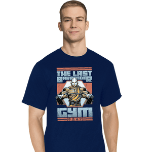 Daily_Deal_Shirts T-Shirts, Tall / Large / Navy The Last Barbender Gym