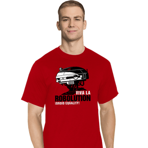 Shirts T-Shirts, Tall / Large / Red Viva La Robolution