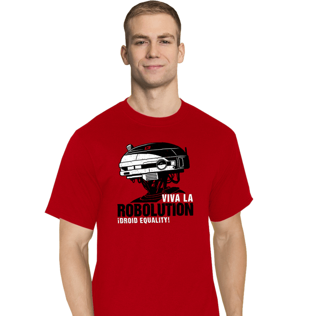 Shirts T-Shirts, Tall / Large / Red Viva La Robolution