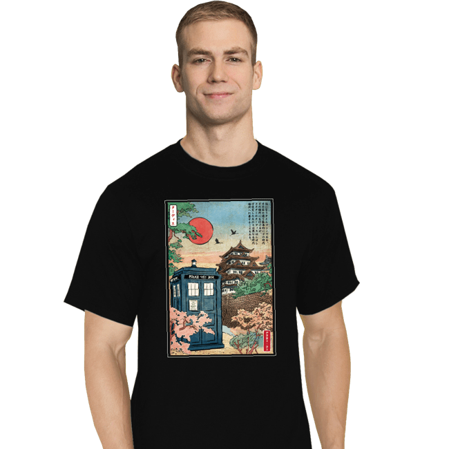 Daily_Deal_Shirts T-Shirts, Tall / Large / Black The Tardis In Japan