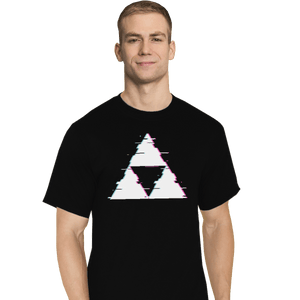 Shirts T-Shirts, Tall / Large / Black Ddjvigo's Glitch Triforce