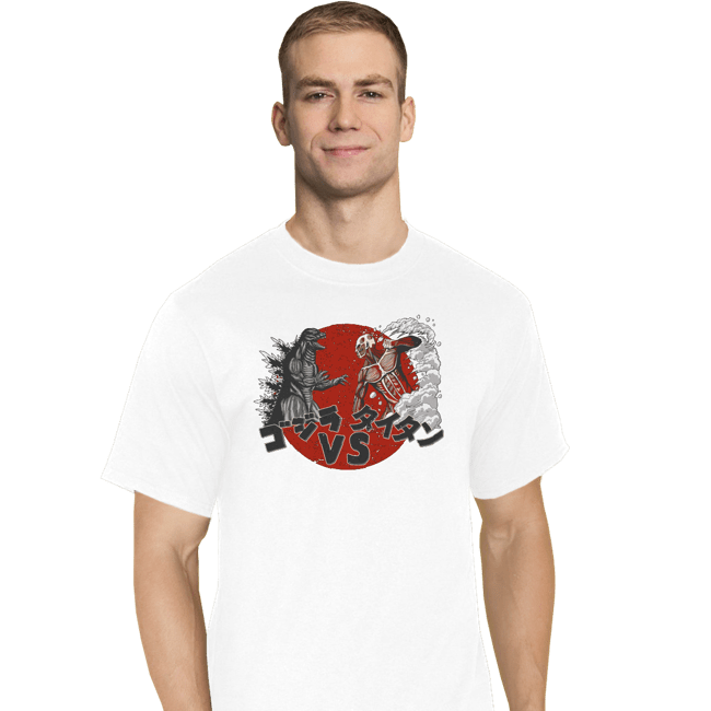Shirts T-Shirts, Tall / Large / White Battle Of Titans