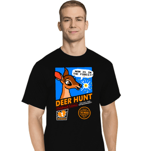 Daily_Deal_Shirts T-Shirts, Tall / Large / Black Deer Hunt