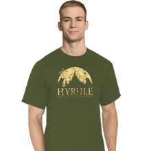 Load image into Gallery viewer, Shirts T-Shirts, Tall / Large / Military Green Hyrule Tourist
