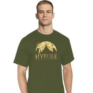 Shirts T-Shirts, Tall / Large / Military Green Hyrule Tourist
