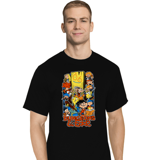 Daily_Deal_Shirts T-Shirts, Tall / Large / Black Dungeons & Edds