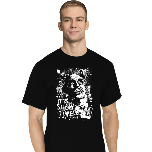 Daily_Deal_Shirts T-Shirts, Tall / Large / Black Beetlejuice Splatter