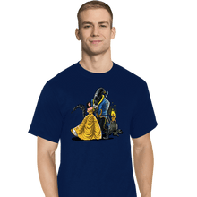 Load image into Gallery viewer, Secret_Shirts T-Shirts, Tall / Large / Navy Beauty And The Alien
