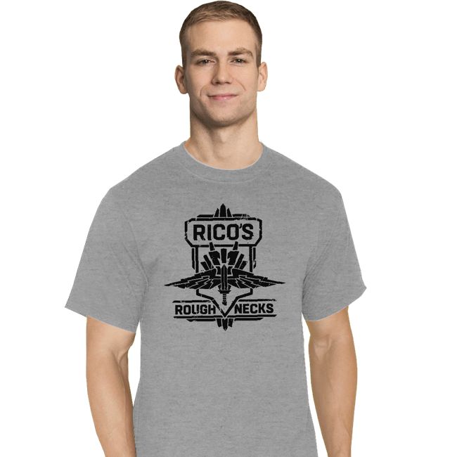 Secret_Shirts T-Shirts, Tall / Large / Sports Grey Rico's Roughnecks!