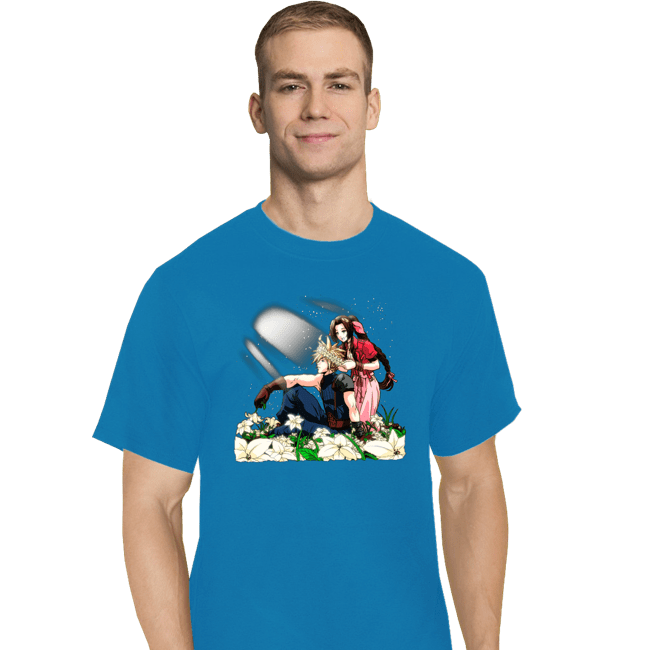 Shirts T-Shirts, Tall / Large / Royal Blue Flower Children