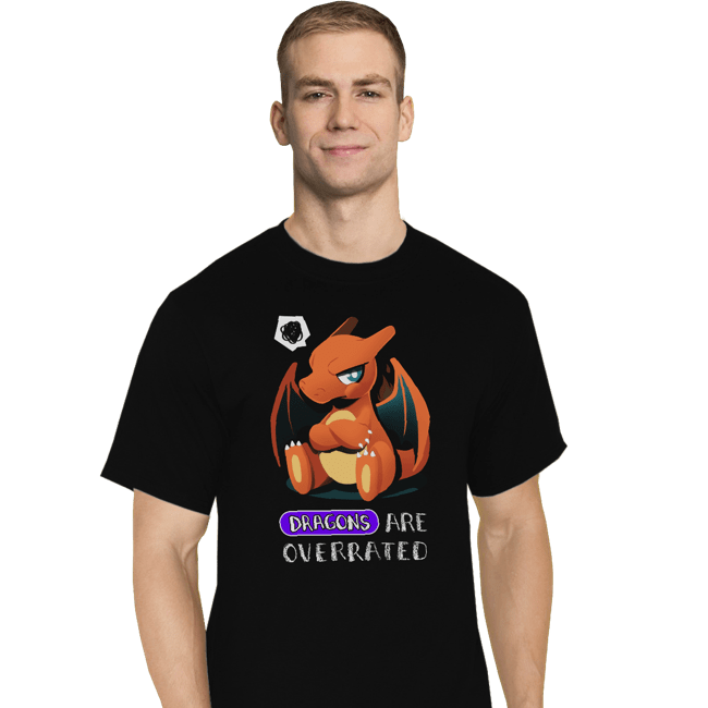 Shirts T-Shirts, Tall / Large / Black Dragon Type