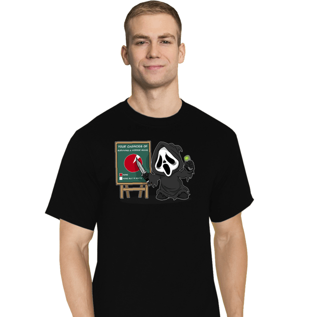 Daily_Deal_Shirts T-Shirts, Tall / Large / Black Ghostface Chart
