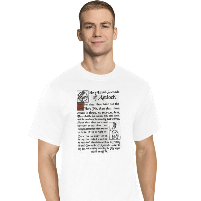 Secret_Shirts T-Shirts, Tall / Large / White Holy Hand Grenade