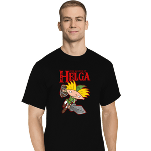Daily_Deal_Shirts T-Shirts, Tall / Large / Black The Legend Of Helga