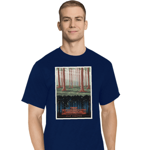 Shirts T-Shirts, Tall / Large / Navy Visit the Upside Down