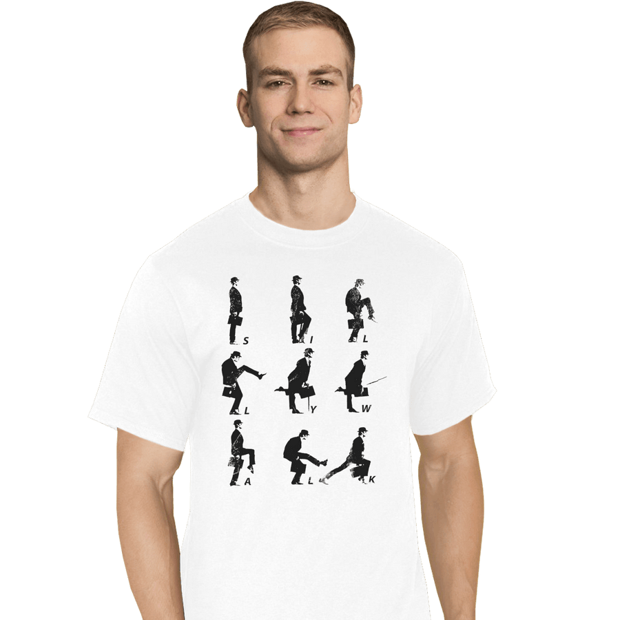 Shirts T-Shirts, Tall / Large / White Silly Walk