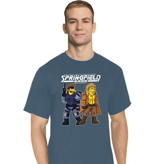 Secret_Shirts T-Shirts, Tall / Large / Indigo Blue Twin Snakes