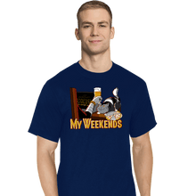 Load image into Gallery viewer, Daily_Deal_Shirts T-Shirts, Tall / Large / Navy My Weekends
