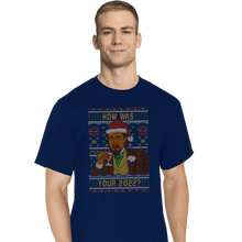 Load image into Gallery viewer, Secret_Shirts T-Shirts, Tall / Large / Navy How Was 2022 Meme Sweater
