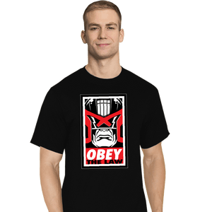 Daily_Deal_Shirts T-Shirts, Tall / Large / Black Obey The Law