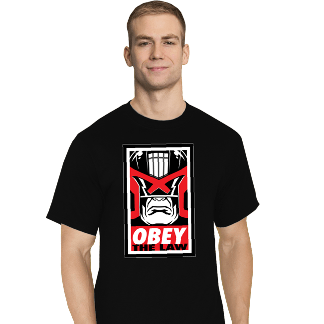 Daily_Deal_Shirts T-Shirts, Tall / Large / Black Obey The Law