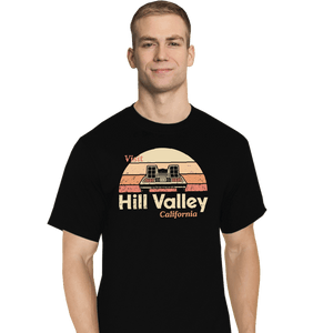 Daily_Deal_Shirts T-Shirts, Tall / Large / Black Visit Hill Valley