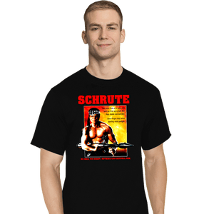 Secret_Shirts T-Shirts, Tall / Large / Black Dwight Rambo