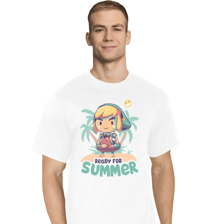 Shirts T-Shirts, Tall / Large / White Ready For Summer
