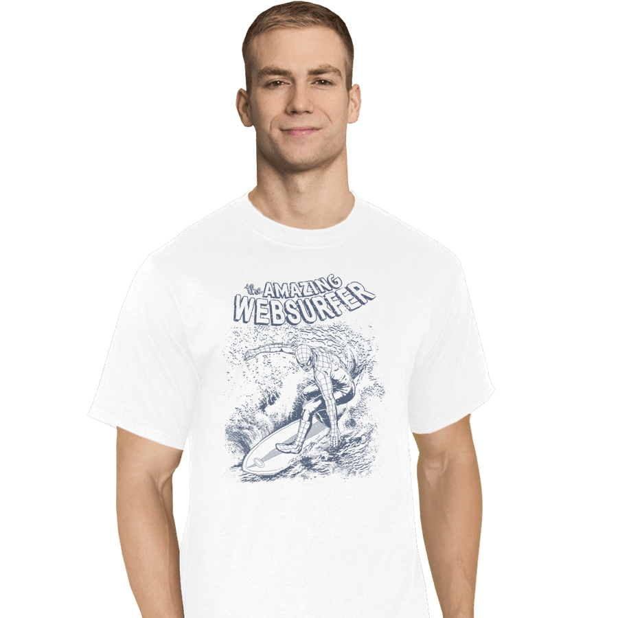 Shirts T-Shirts, Tall / Large / White Web Surfer