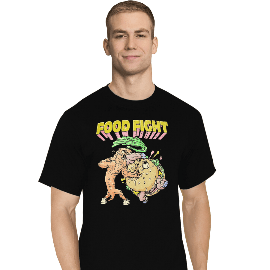 Shirts T-Shirts, Tall / Large / Black Food Fight