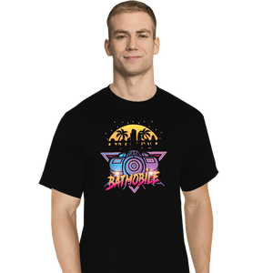 Daily_Deal_Shirts T-Shirts, Tall / Large / Black Neon Bat