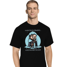 Load image into Gallery viewer, Secret_Shirts T-Shirts, Tall / Large / Black The Cold Is Coming
