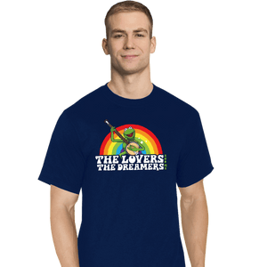 Daily_Deal_Shirts T-Shirts, Tall / Large / Navy Rainbow Connection