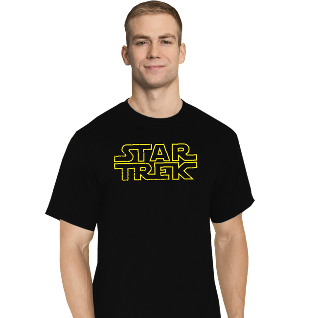 Daily_Deal_Shirts T-Shirts, Tall / Large / Black StarTrekWars