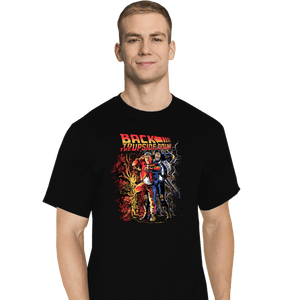 Secret_Shirts T-Shirts, Tall / Large / Black Back To The Upside Down
