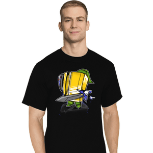 Shirts T-Shirts, Tall / Large / Black 8-Bit Hero