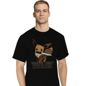 Secret_Shirts T-Shirts, Tall / Large / Black Eevee Wan Kenobi Secret Sale