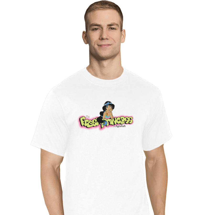 Shirts T-Shirts, Tall / Large / White Fresh Princess Of Agrabah