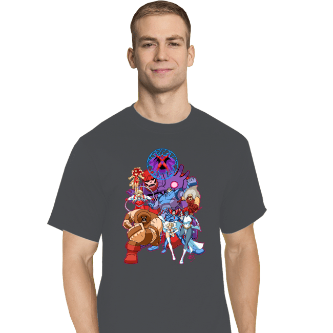 Shirts T-Shirts, Tall / Large / Charcoal X-Men Villains