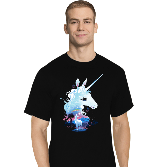 Daily_Deal_Shirts T-Shirts, Tall / Large / Black The Last Unicorn