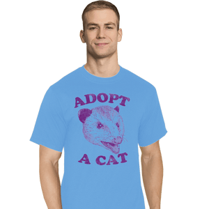 Shirts T-Shirts, Tall / Large / Royal blue Adopt A Cat